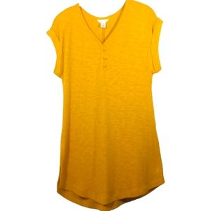 CASLON Yellow Tunic Top SZ XXSmall